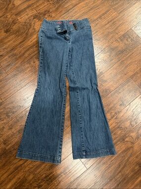 High-Rise Blue Flare Jeans for Women
